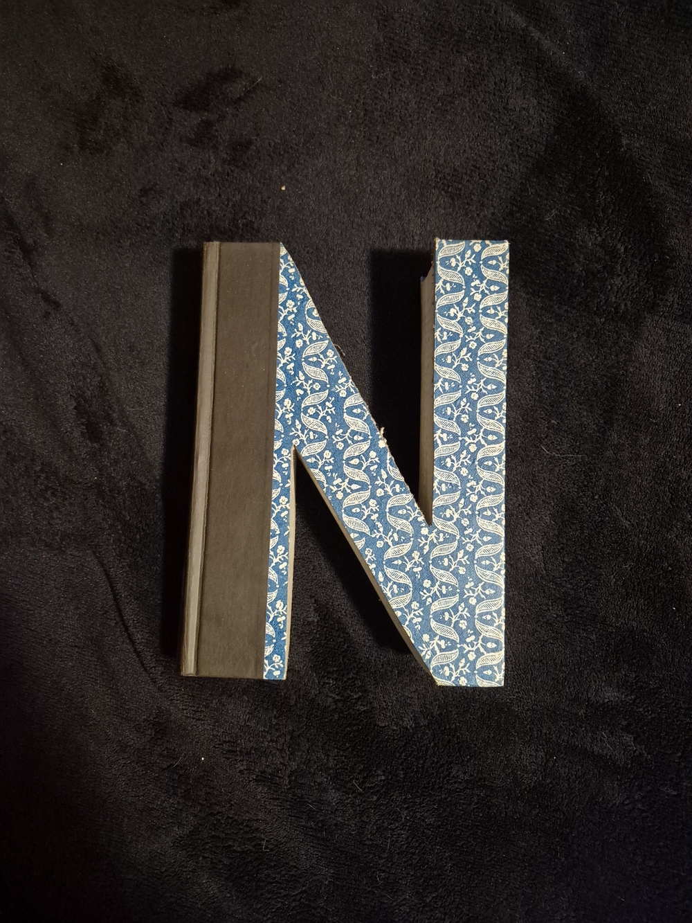 Vintage Reader's Digest Letter N Altered Book Art